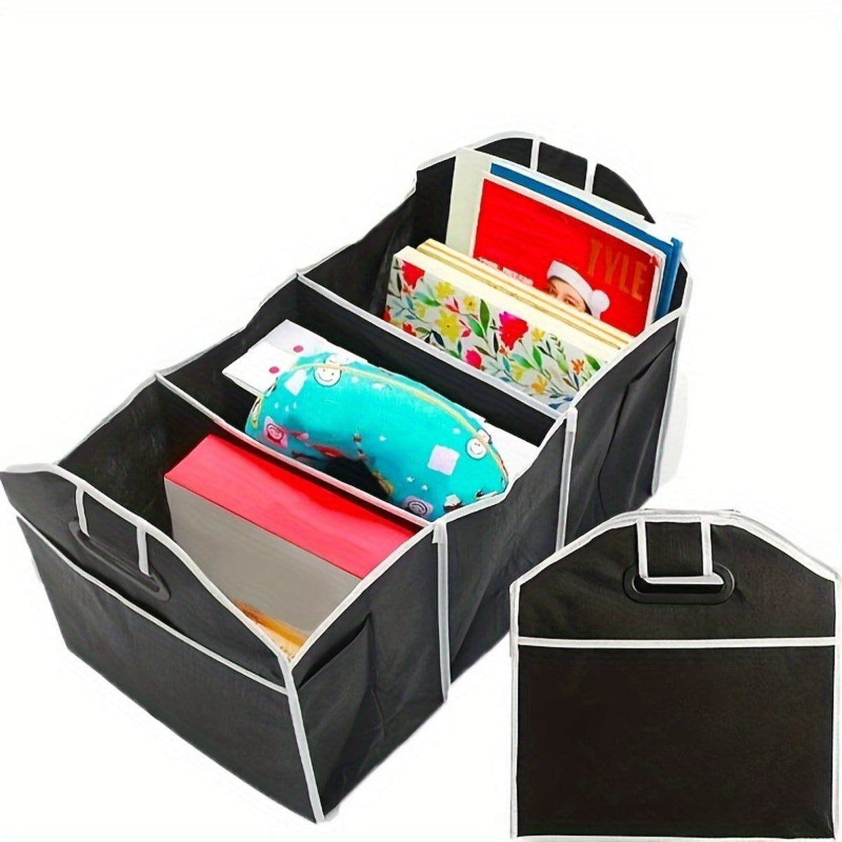 Organisateur Coffre Voiture Pliable - Rangement Multi-Poches Grande Capacité